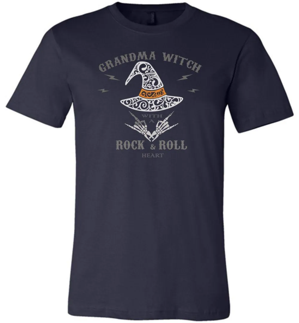 Grandma Witch - Rock n Roll Heart T-shirts