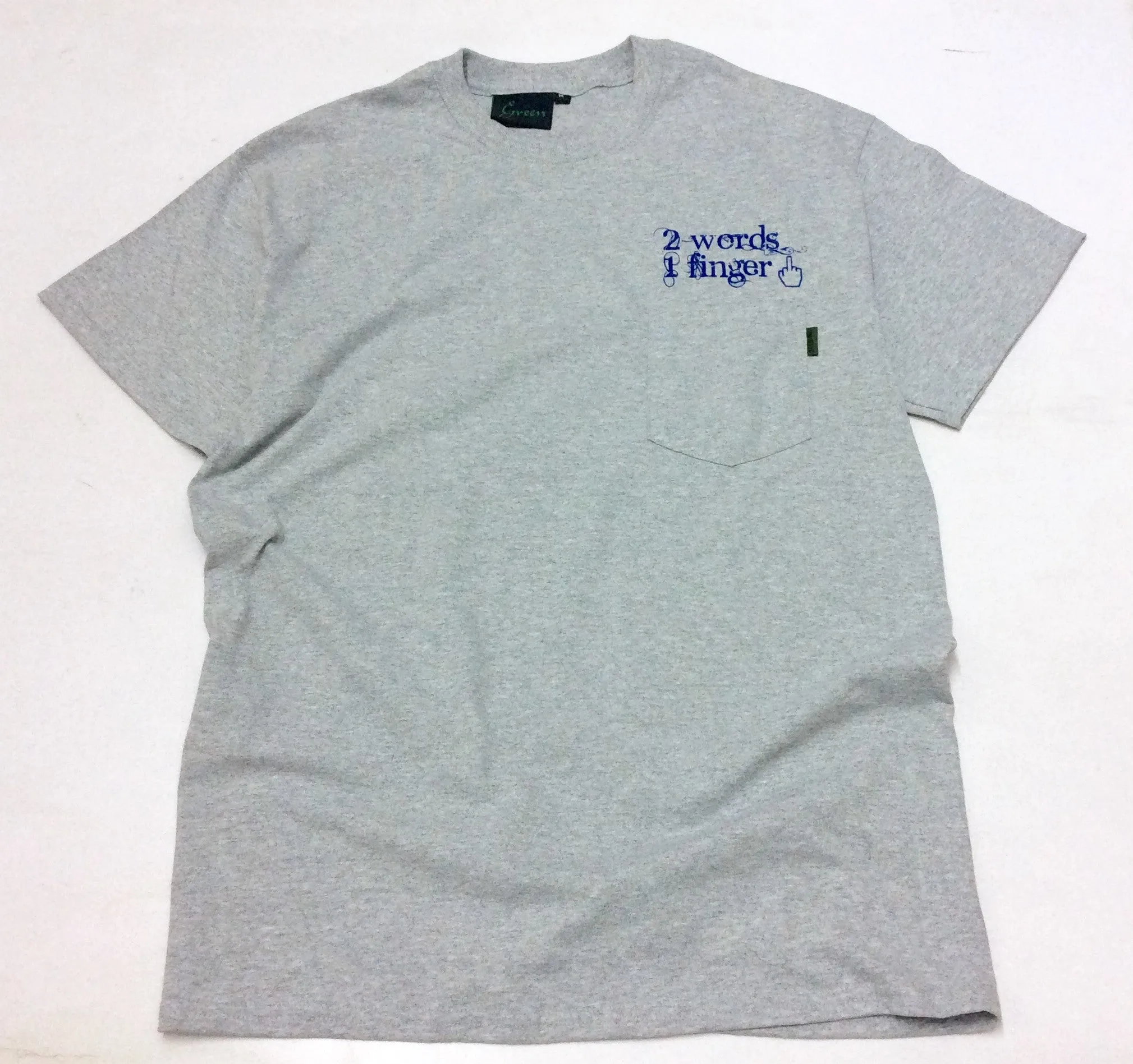 Green Finger S/S Pocket Tee Heather Grey