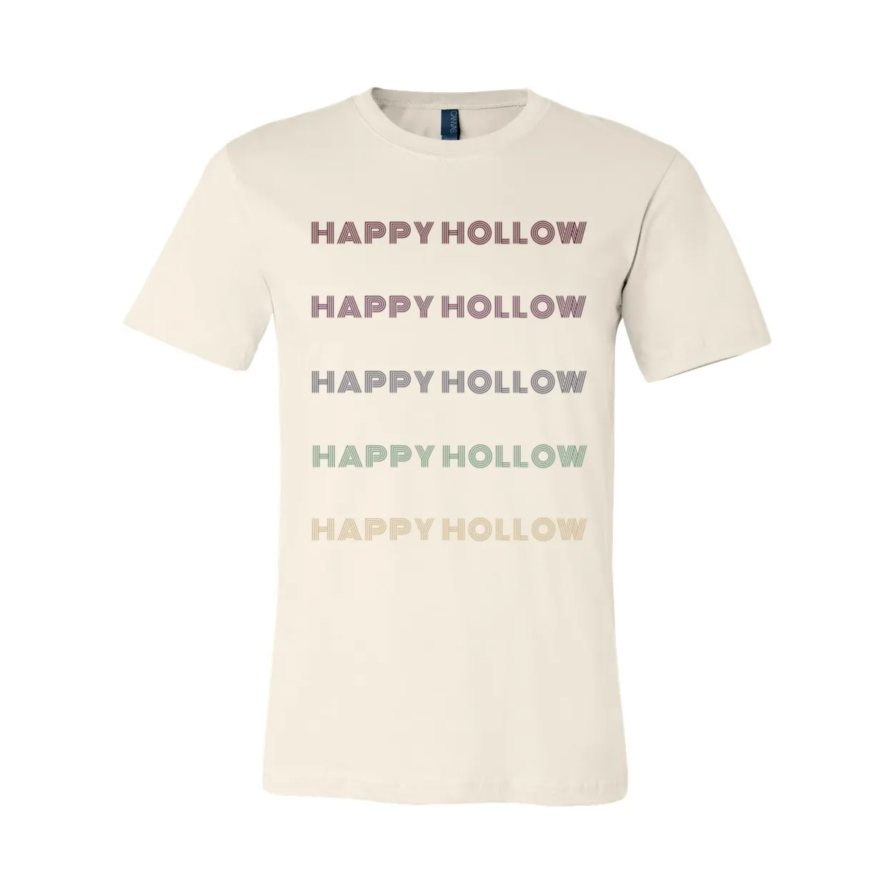 Happy Hollow Retro Font Soft Tee