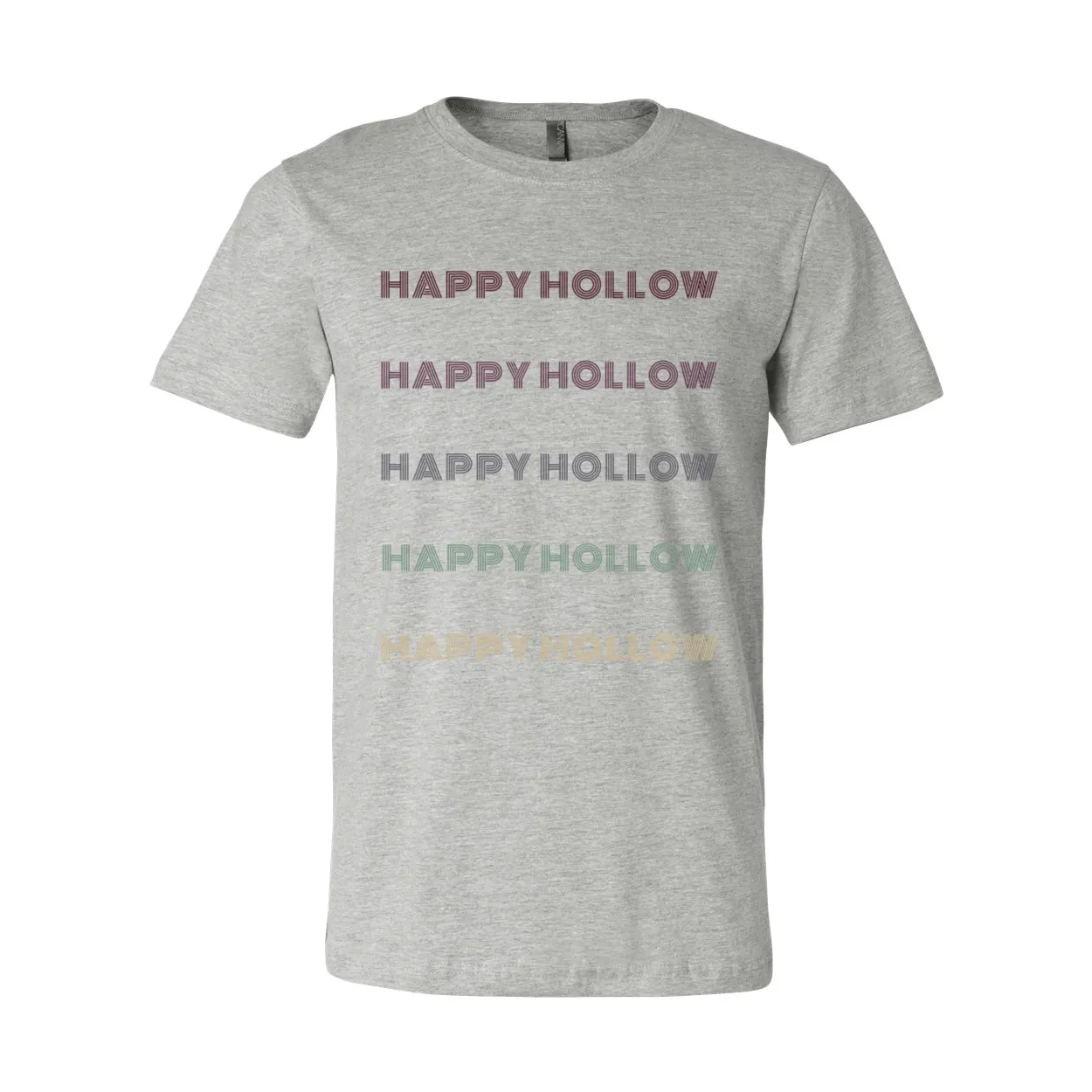 Happy Hollow Retro Font Soft Tee