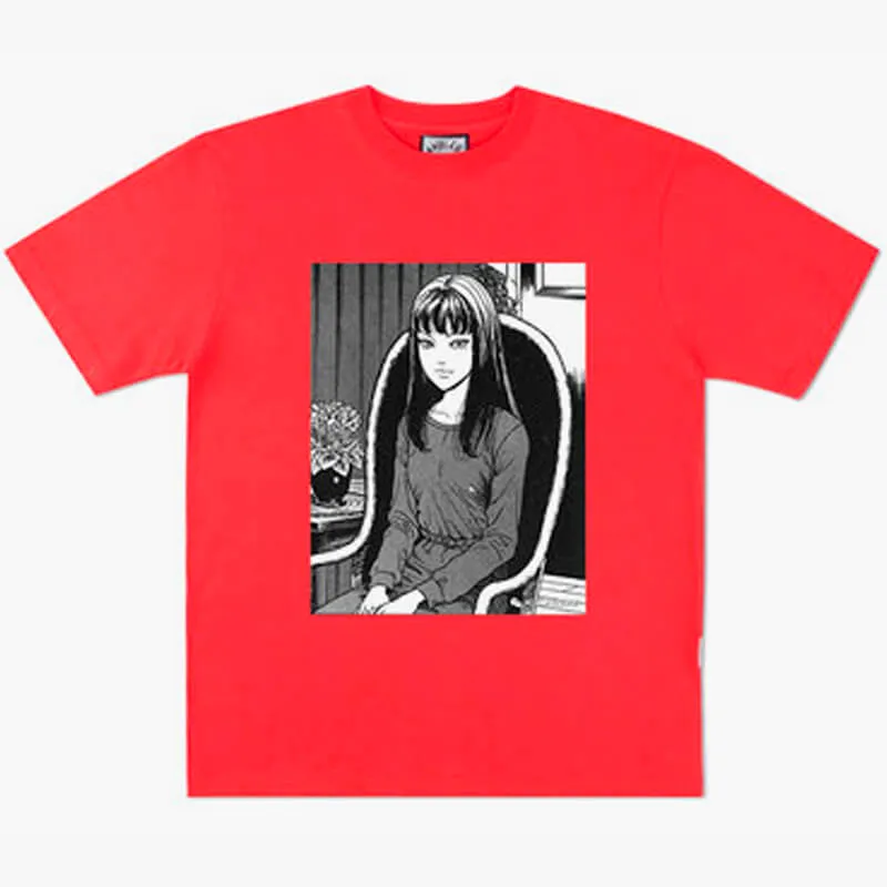 Horror Aesthetic Junji Ito Tomie Sitting and Staring T-Shirt
