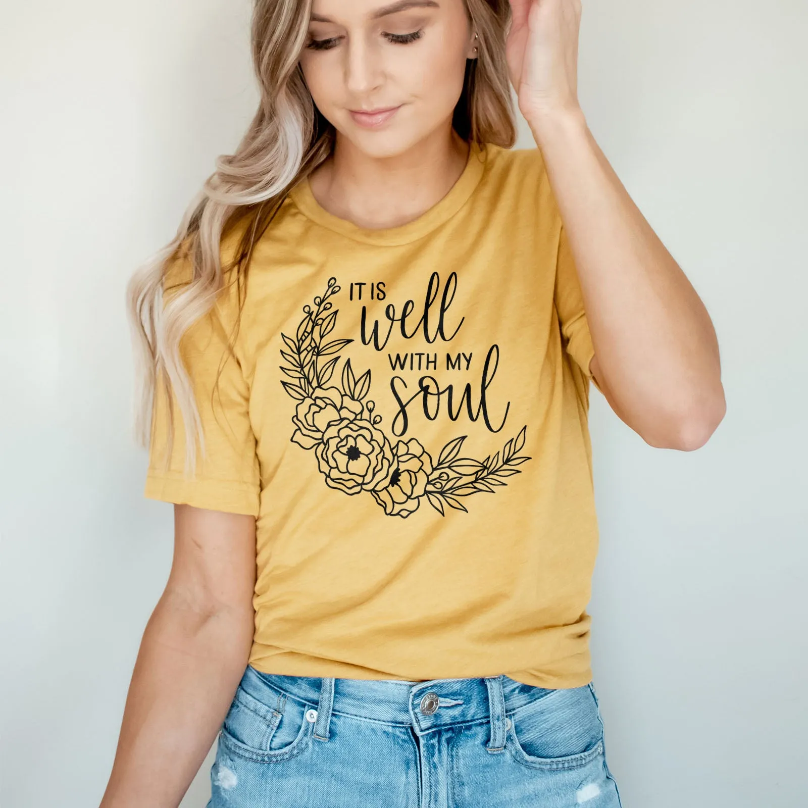 It Is Well With My Soul - Wreath Tee