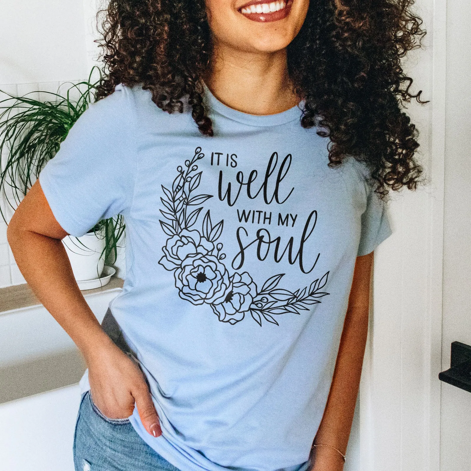 It Is Well With My Soul - Wreath Tee