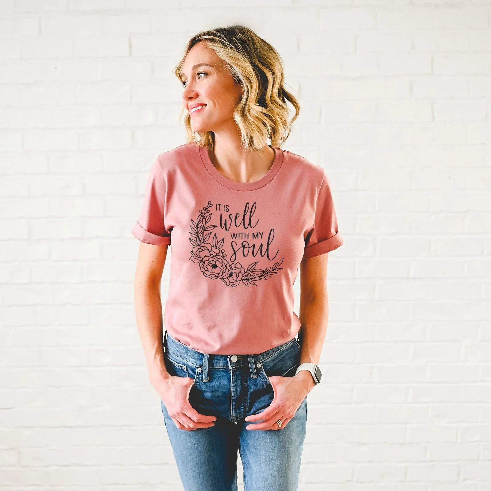 It Is Well With My Soul - Wreath Tee