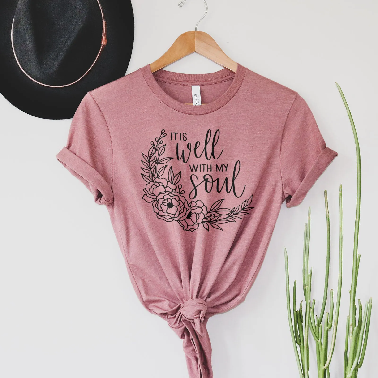 It Is Well With My Soul - Wreath Tee