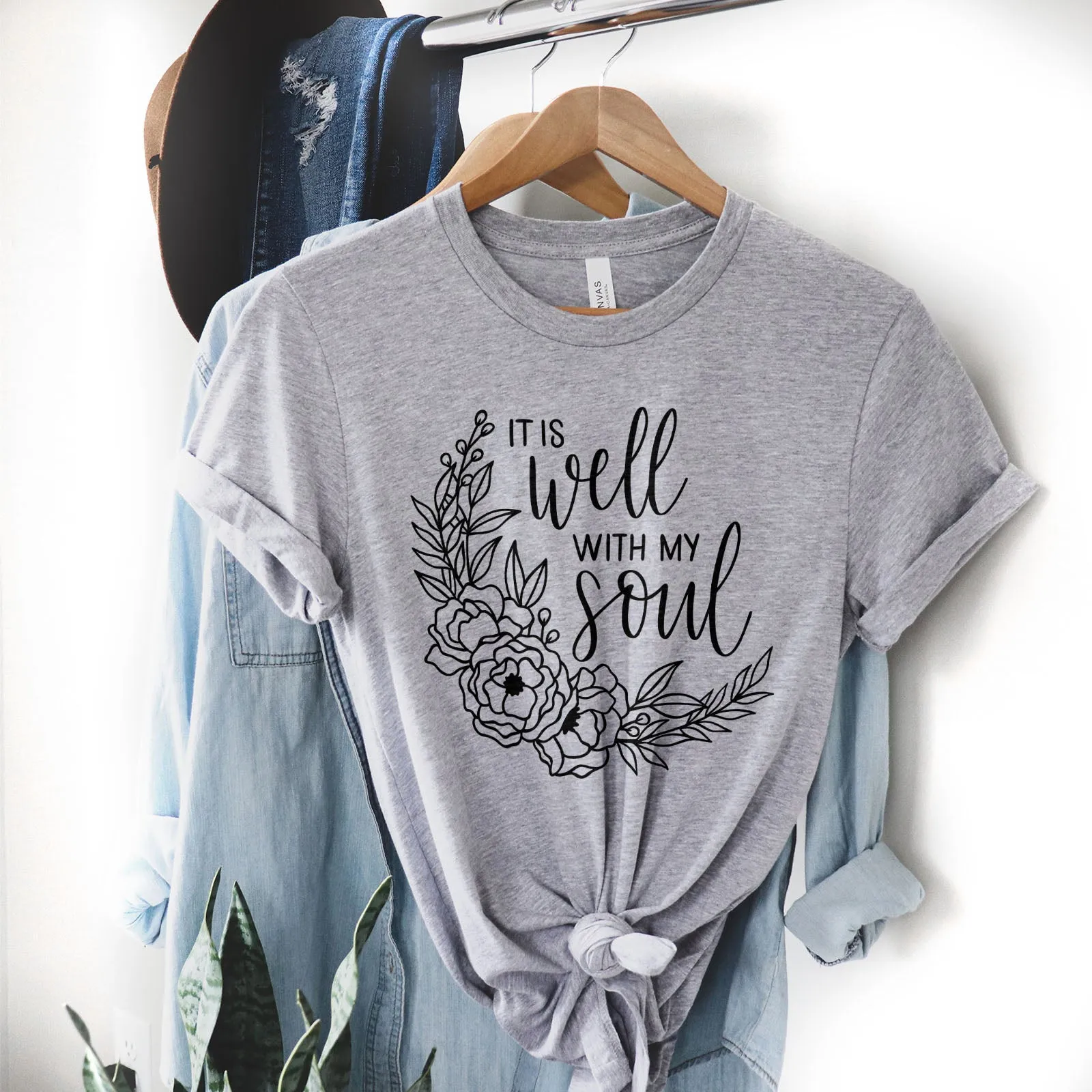It Is Well With My Soul - Wreath Tee