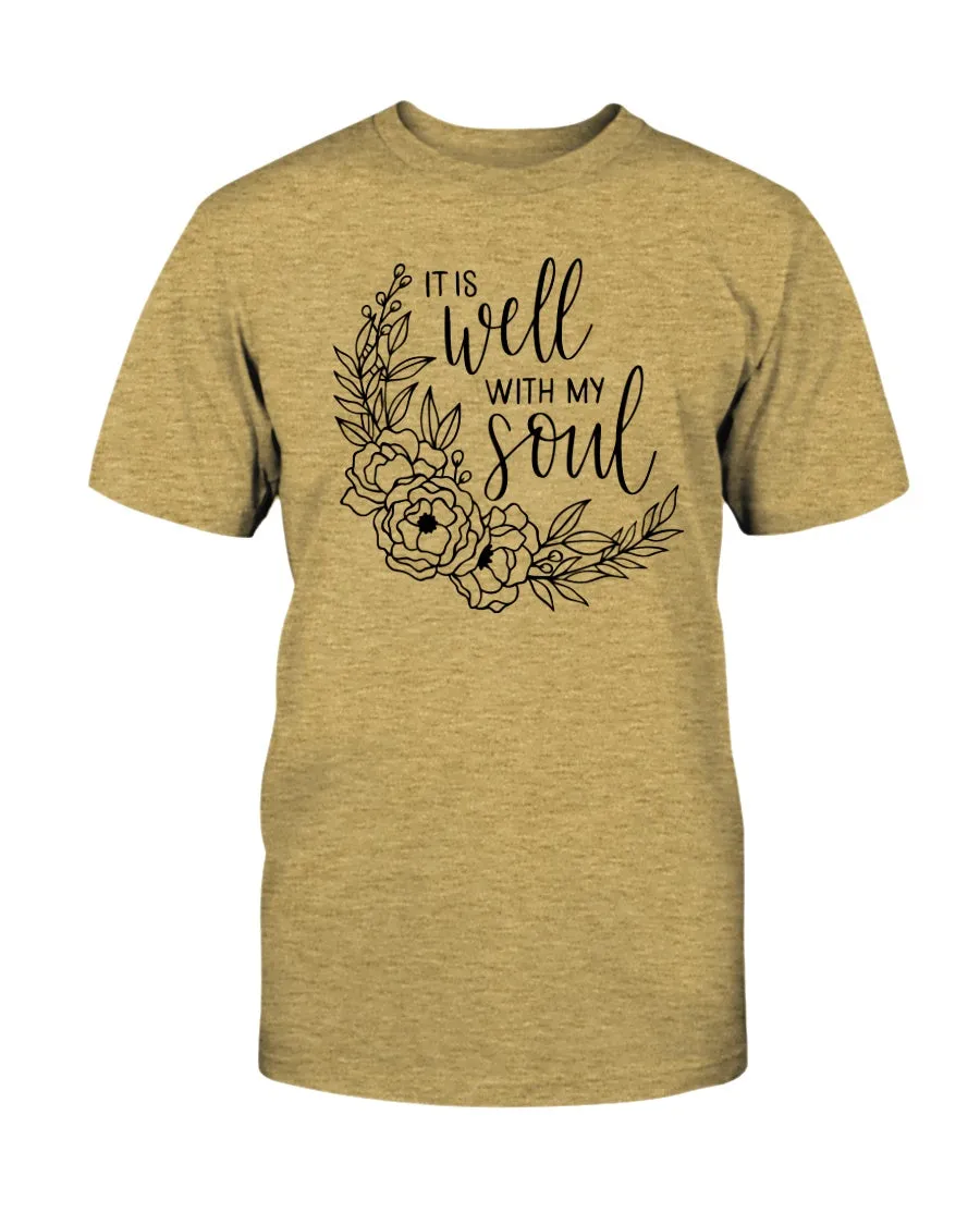 It Is Well With My Soul - Wreath Tee