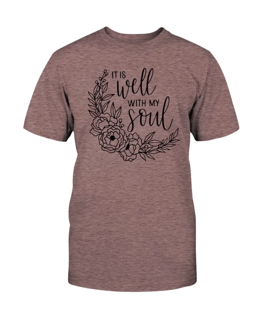 It Is Well With My Soul - Wreath Tee