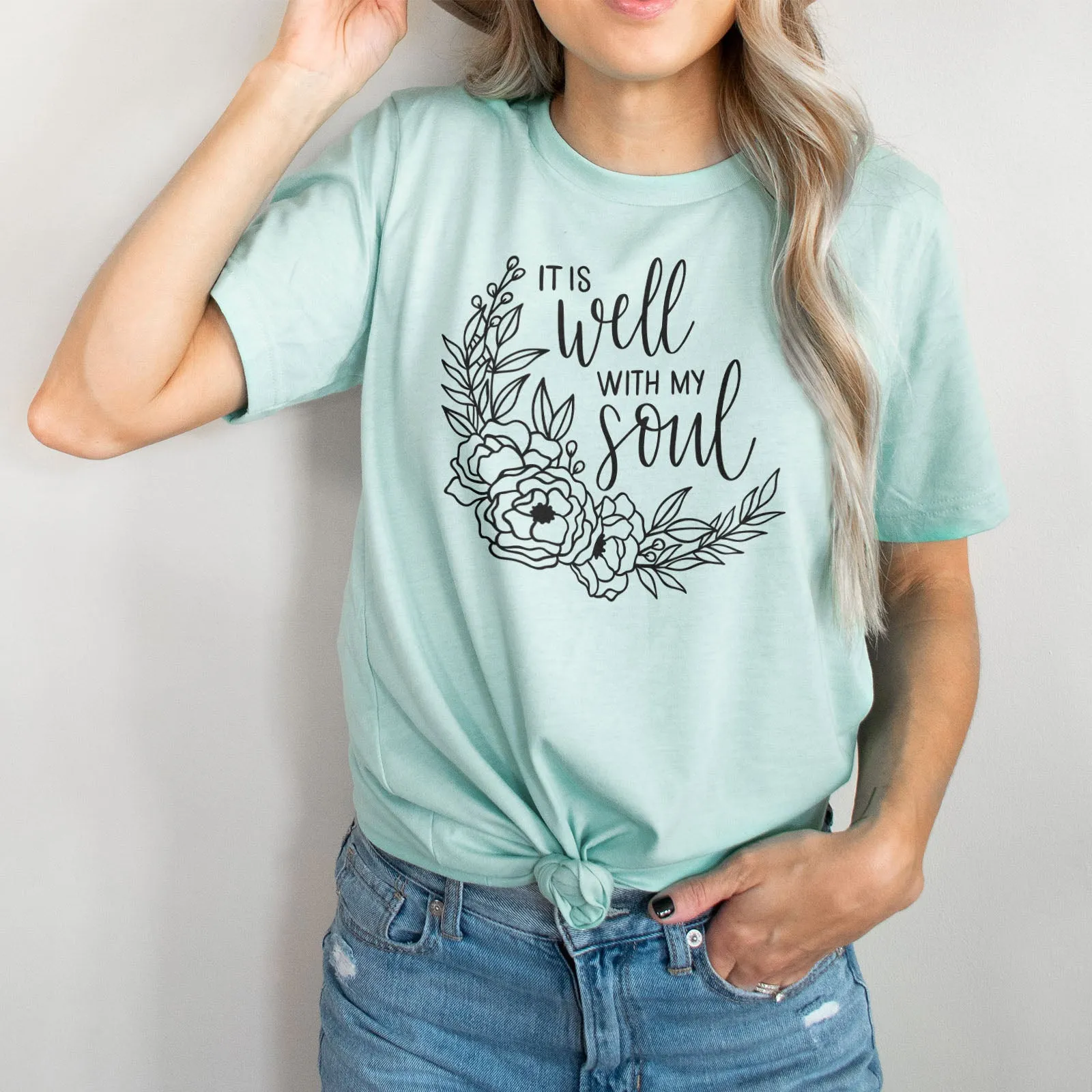 It Is Well With My Soul - Wreath Tee