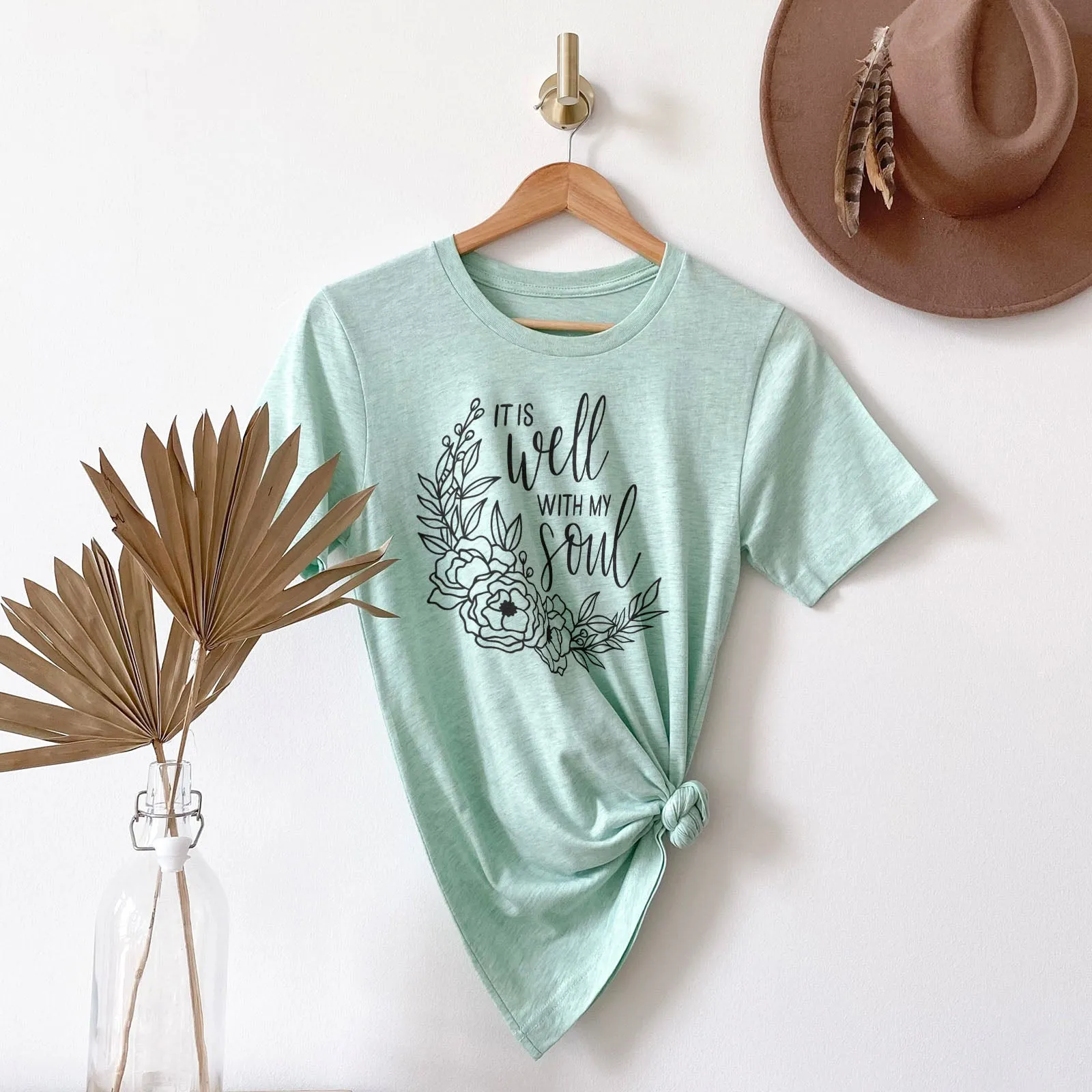 It Is Well With My Soul - Wreath Tee