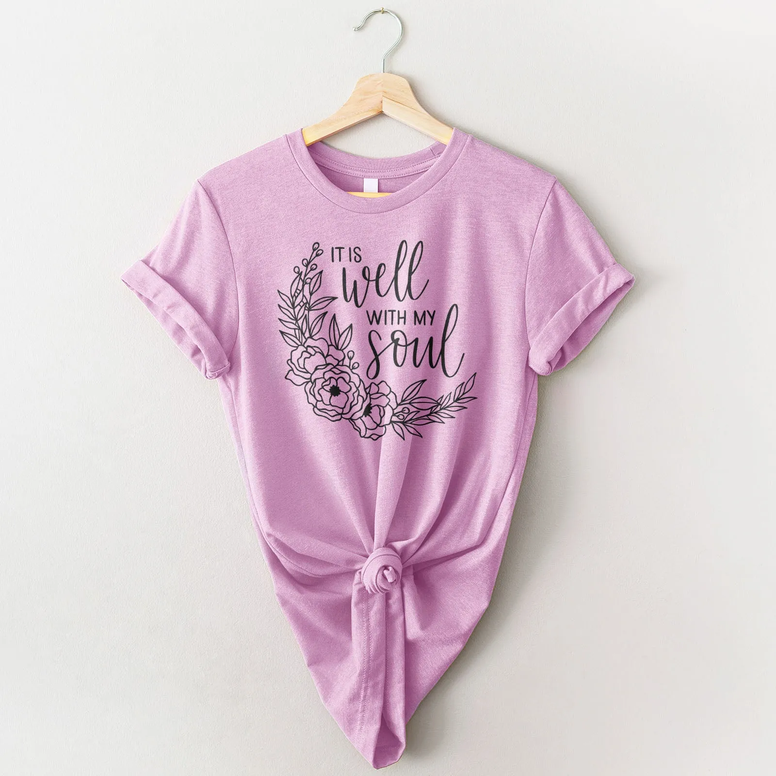 It Is Well With My Soul - Wreath Tee