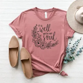 It Is Well With My Soul - Wreath Tee