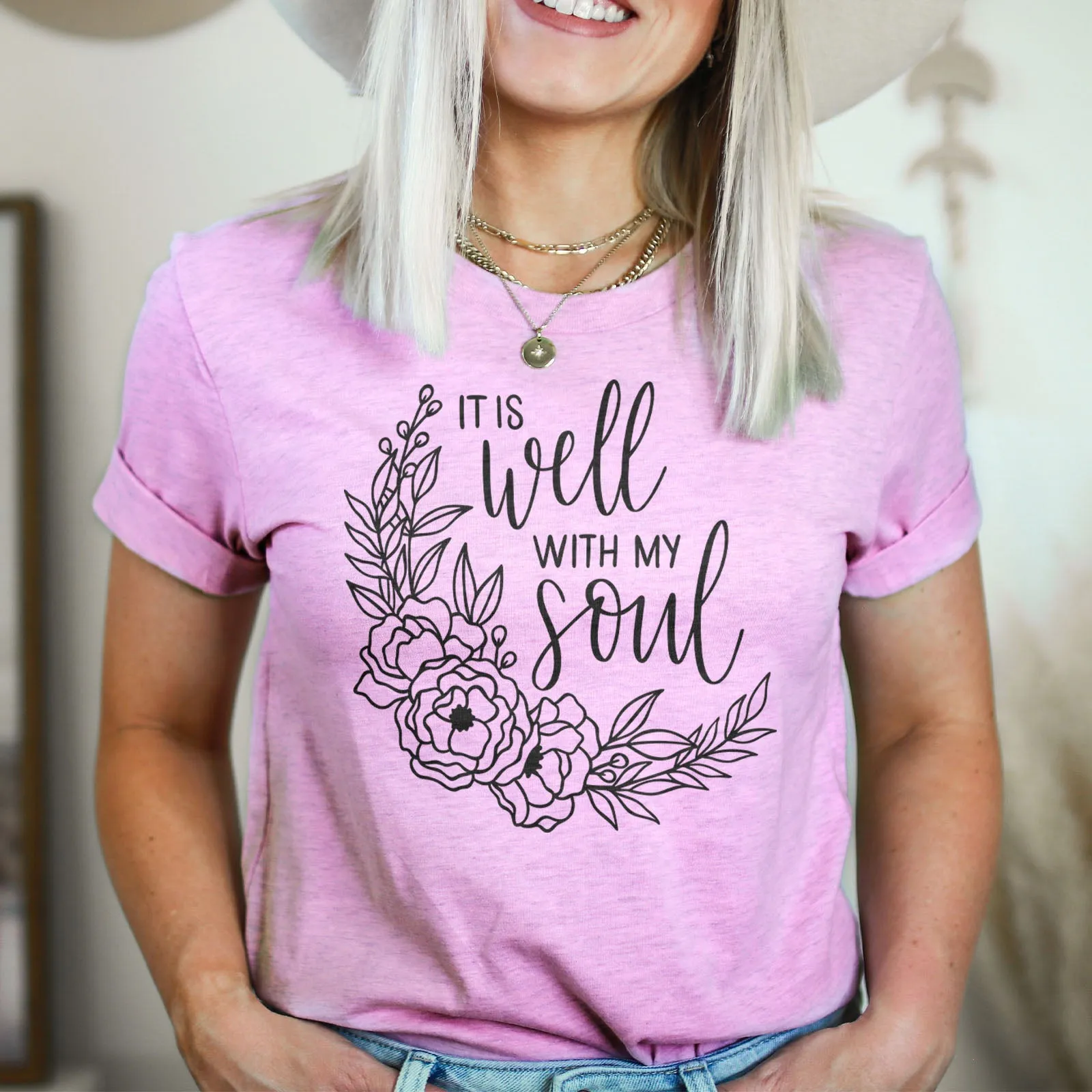 It Is Well With My Soul - Wreath Tee