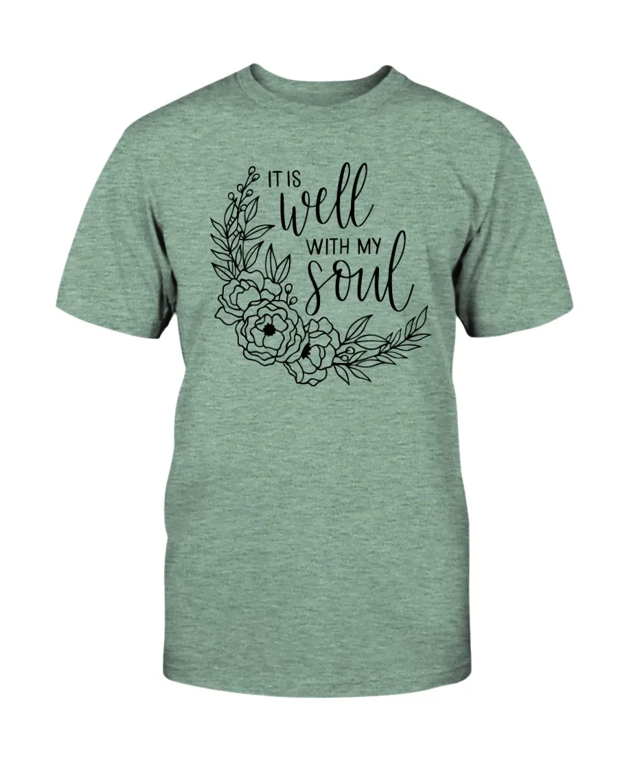 It Is Well With My Soul - Wreath Tee