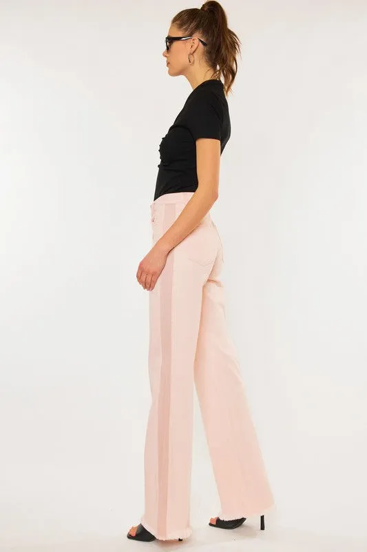 KanCan - 90's Pink High Rise Flair Jeans