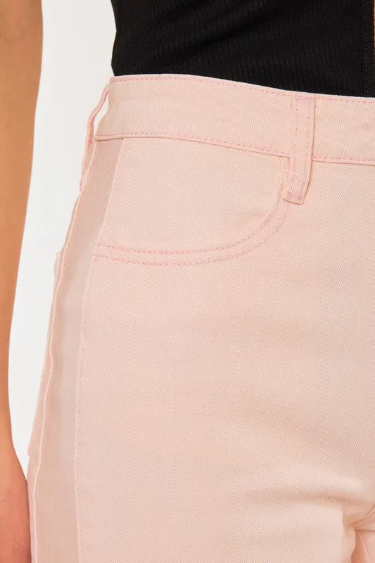 KanCan - 90's Pink High Rise Flair Jeans