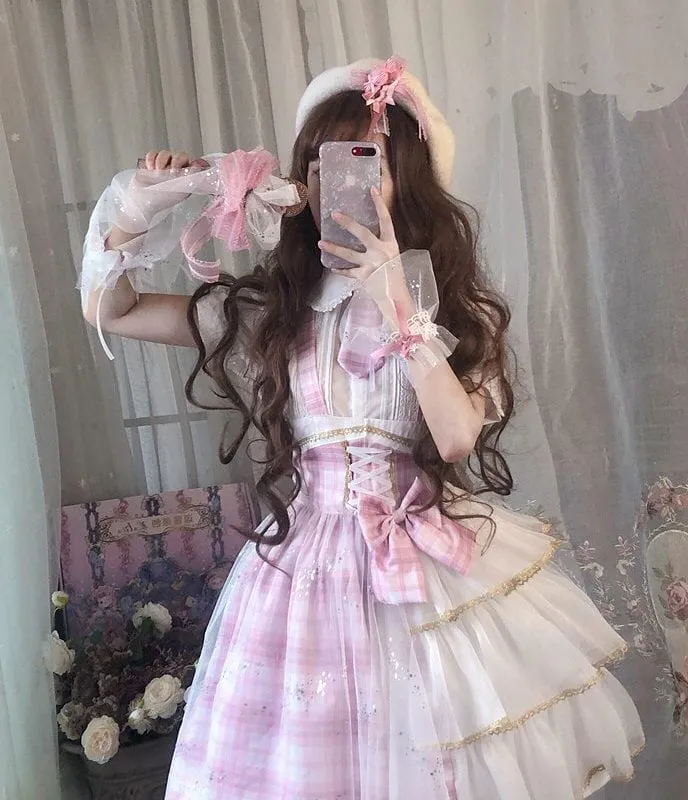Kawaii Patchwork Princess Lolita Jsk Dress