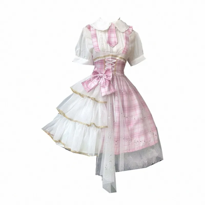 Kawaii Patchwork Princess Lolita Jsk Dress