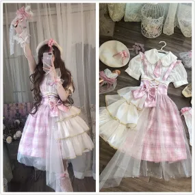 Kawaii Patchwork Princess Lolita Jsk Dress