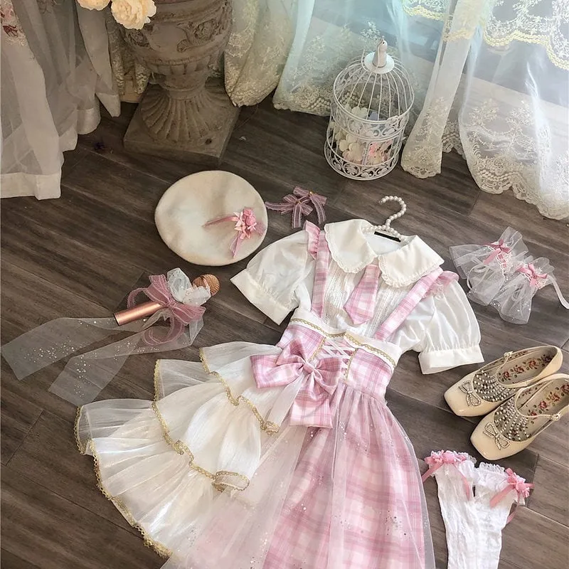 Kawaii Patchwork Princess Lolita Jsk Dress