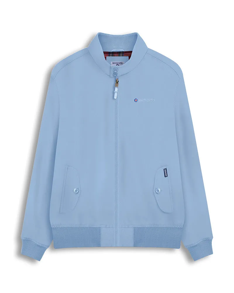 Lambretta Men's LMBBHH1 Showerproof Classic Harrington Jacket Powder Blue