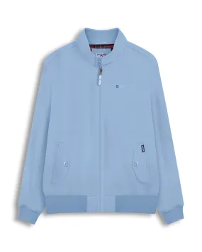 Lambretta Men's LMBBHH1 Showerproof Classic Harrington Jacket Powder Blue