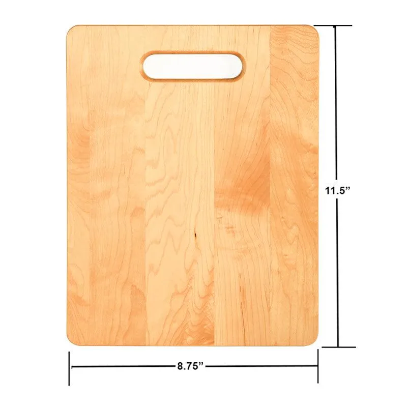 Laser Engraved Cut It Out Cutting Board (Rectangle or Paddle Shaped Options)
