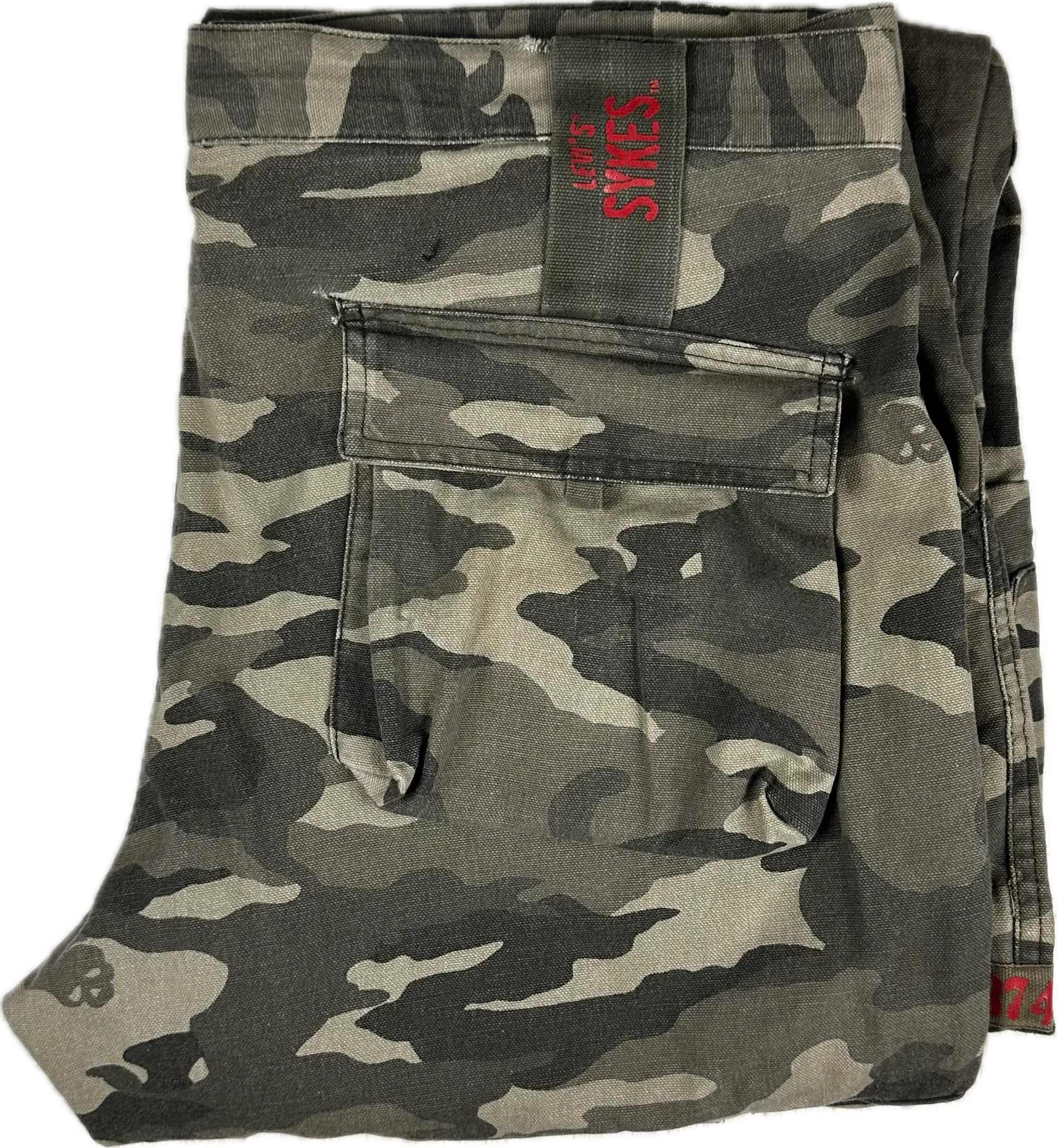 Levis Sykes Y2K Camo Cargo Pant-Size 36/34