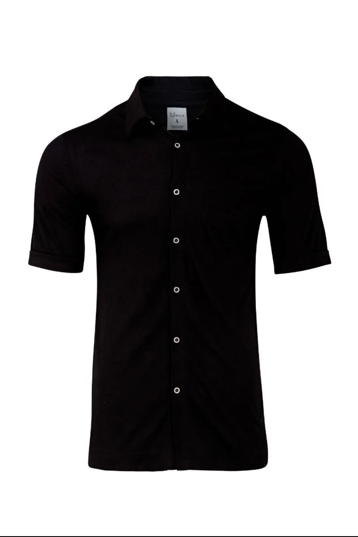 “Lucky” Linen Blend Muscle Fit Shirt