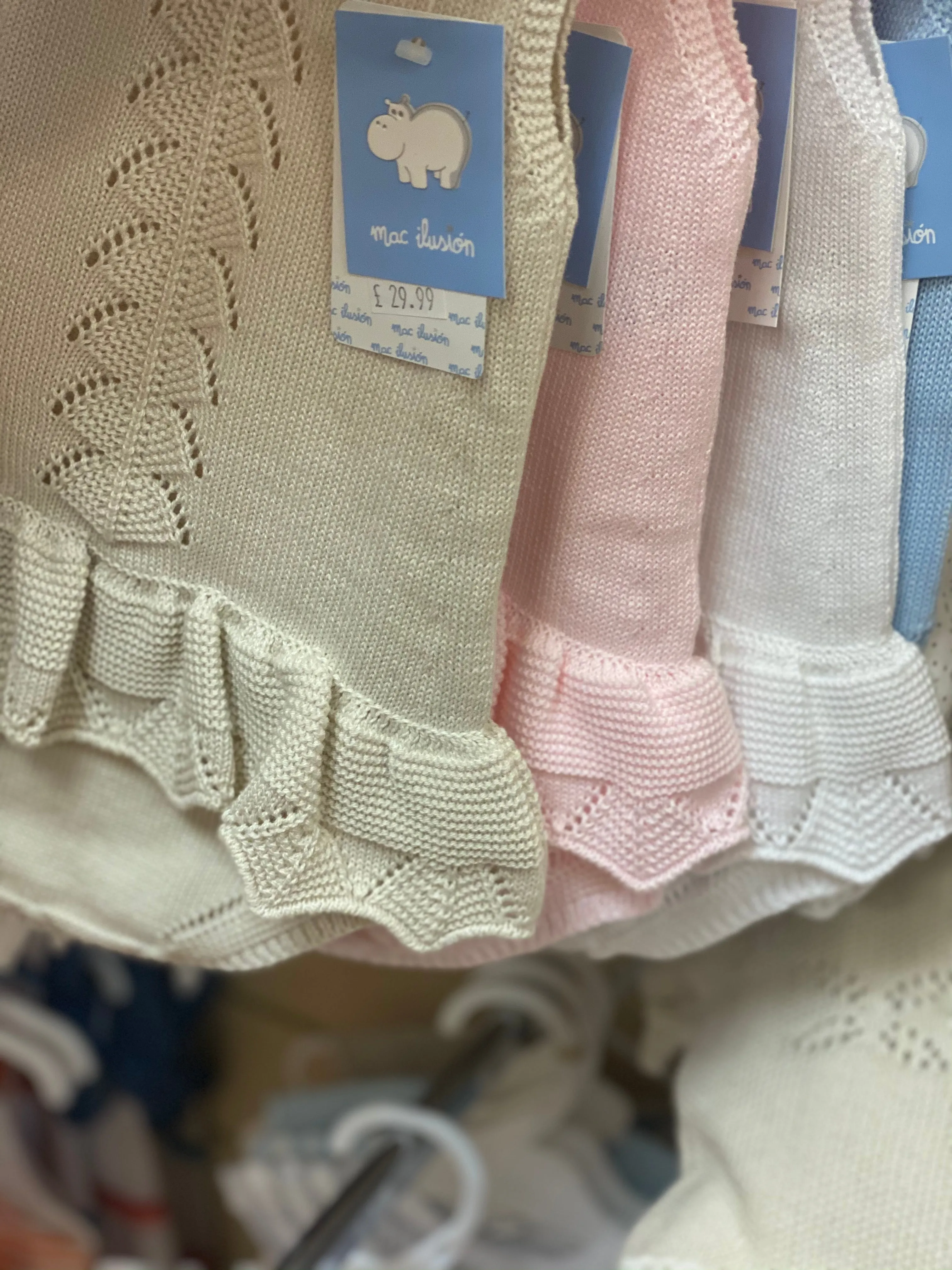 Mac Ilusion Knitted Romper 8038 White 1 month