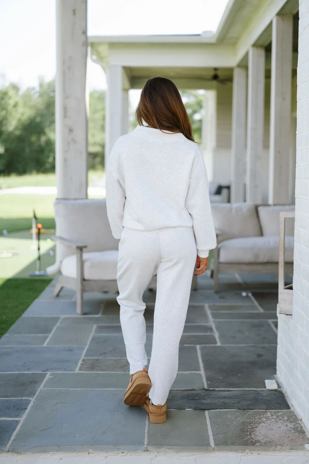 Heather Grey Marlee Pants Set - Comfort Fit