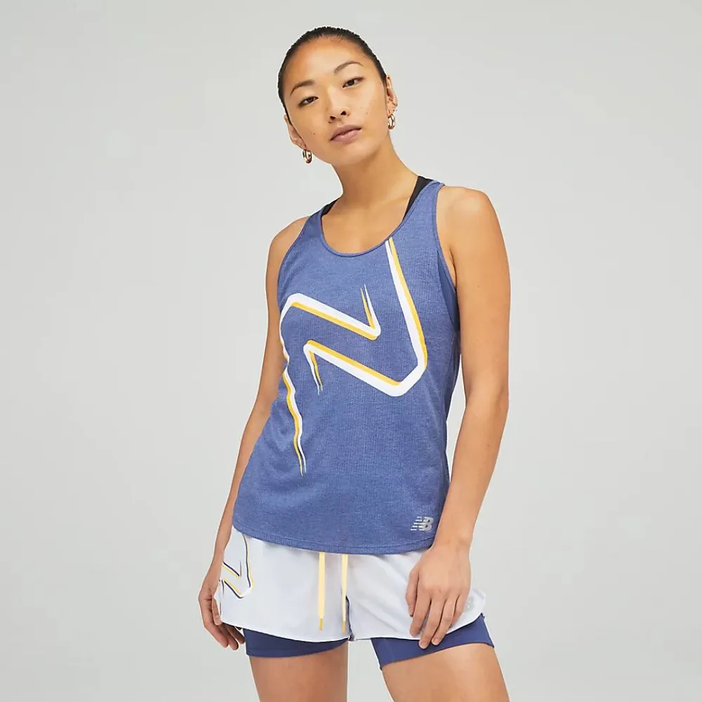New Balance Printed Impact Run Sleeveless Tank
