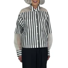 PATCH STRIPED SHIRT