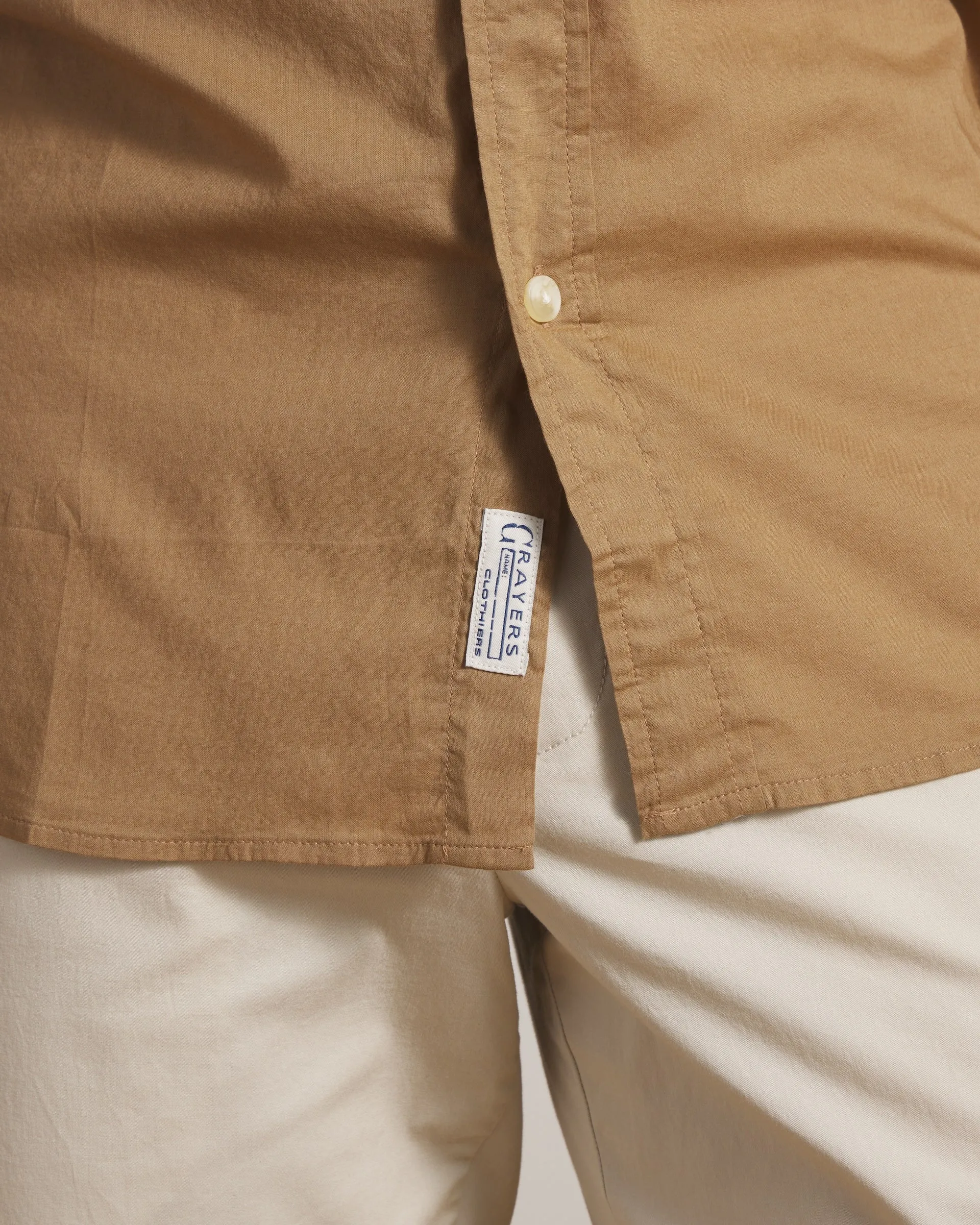 Portofino Featherweight Poplin Short Sleeve Shirt - Ermine