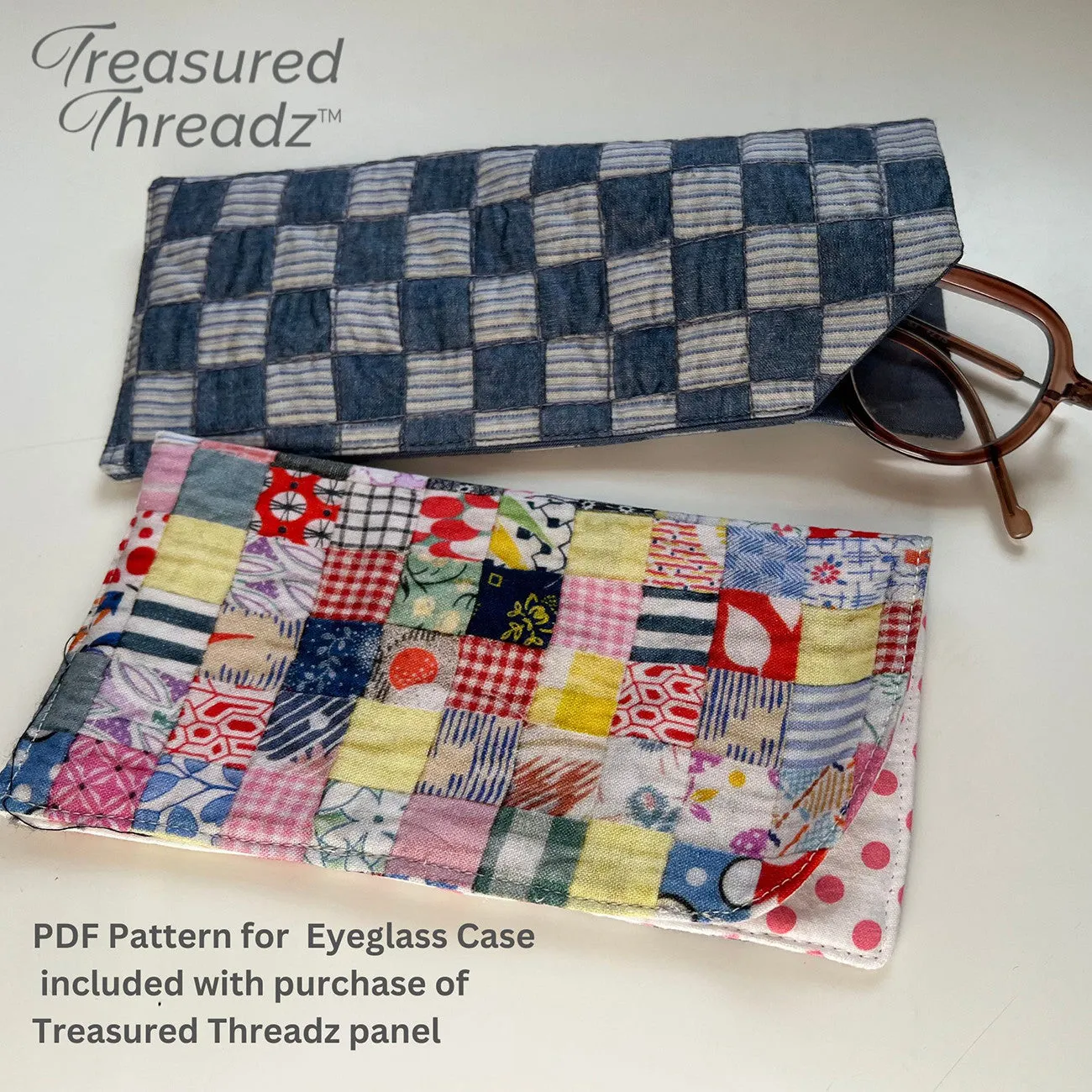 Postage Stamp Retro Quilt Block Panel by Amy Barickman for Treasured Threadz