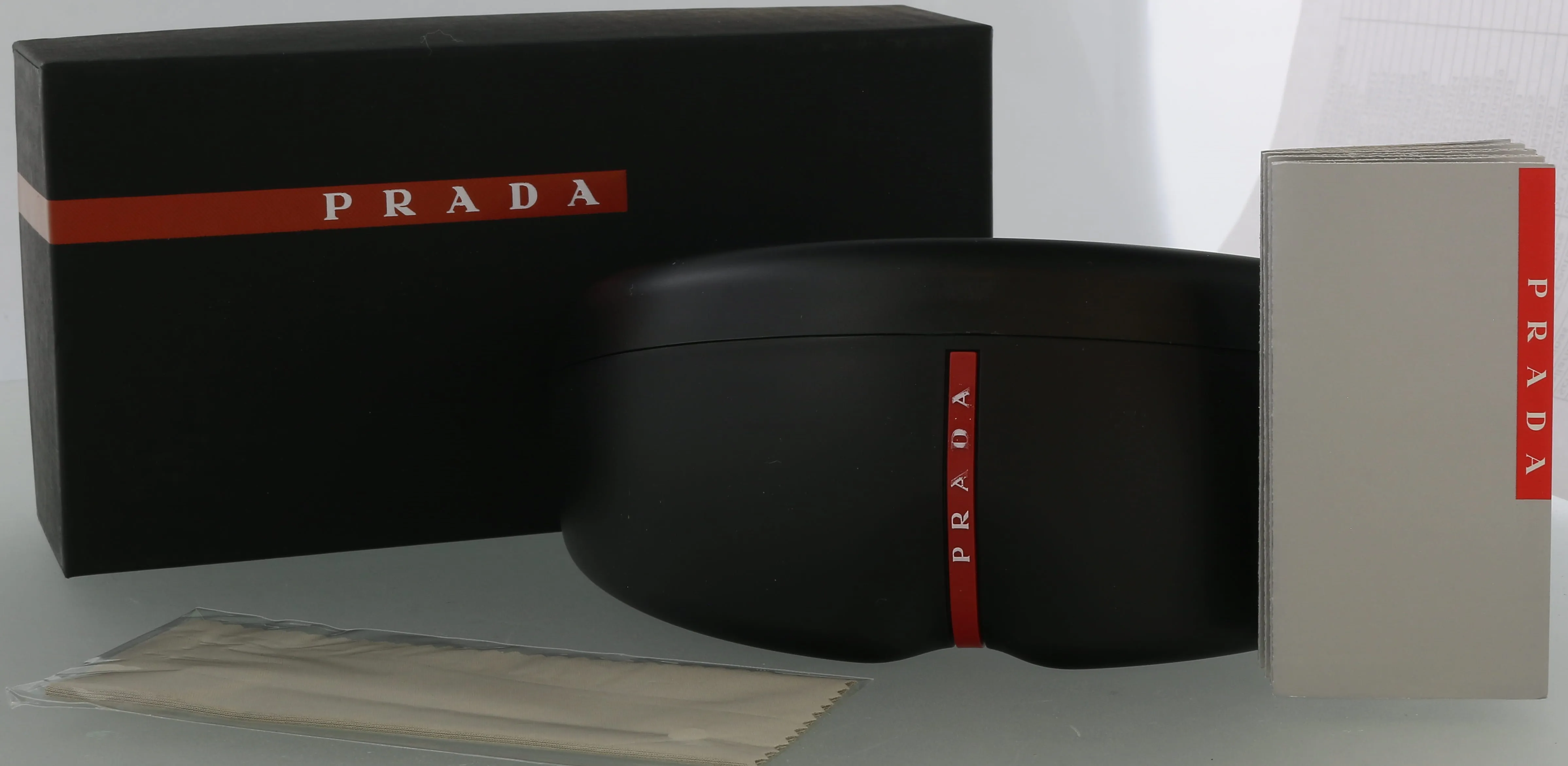 Prada Linea Rossa 0PS 09WS 13C01S62 Rimless Black Irregular Sunglasses