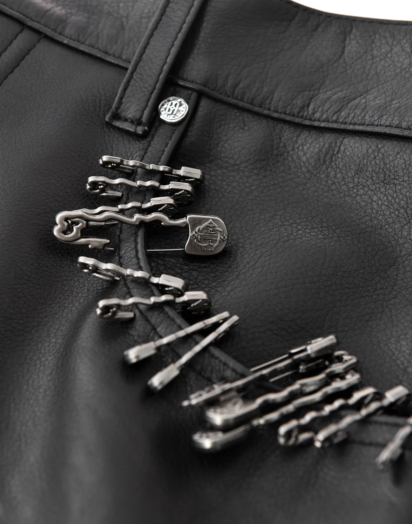 Prime Hide Pinned Leather Work Pants