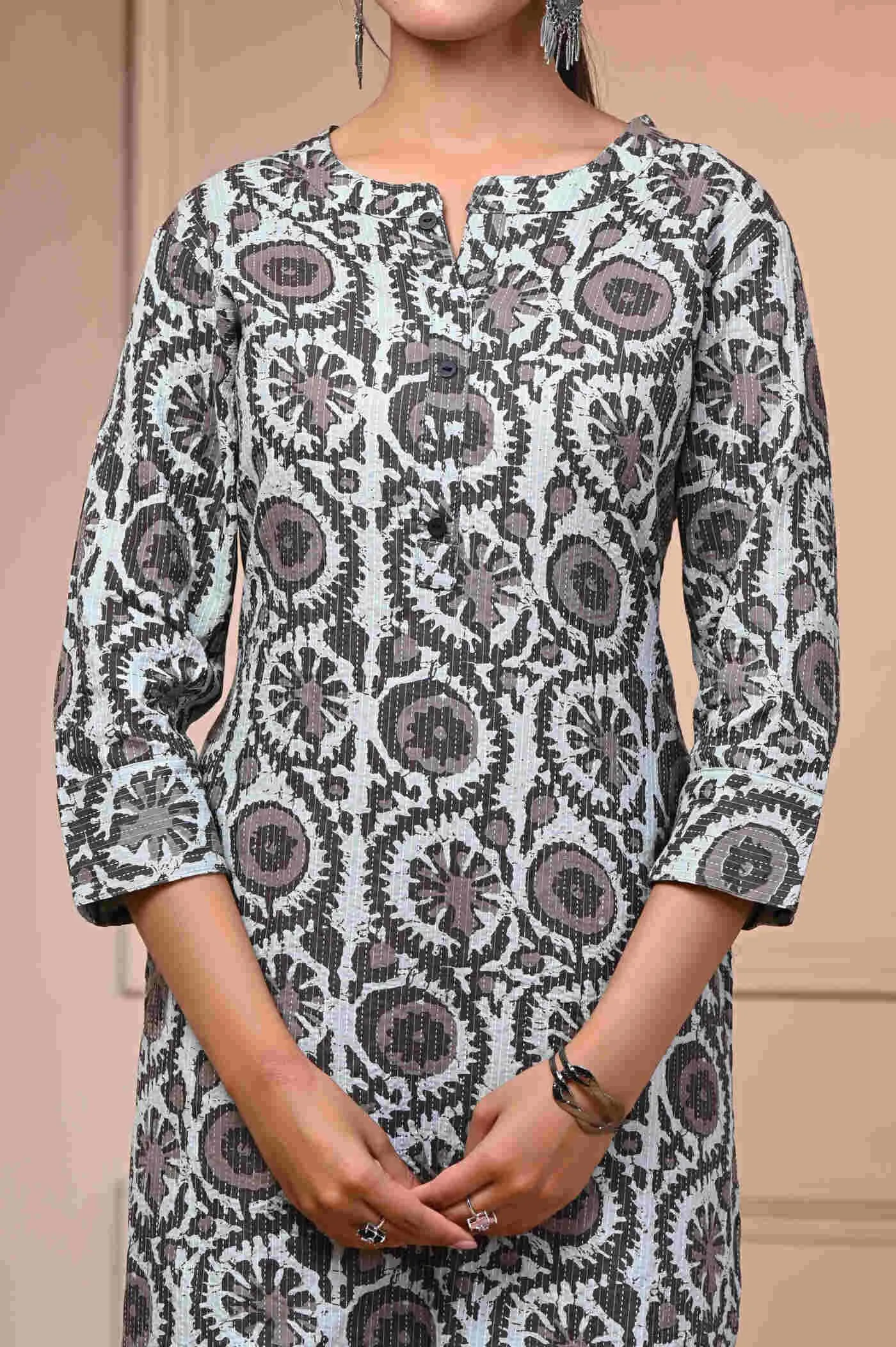 Pure Cotton Katha Kurti for Women