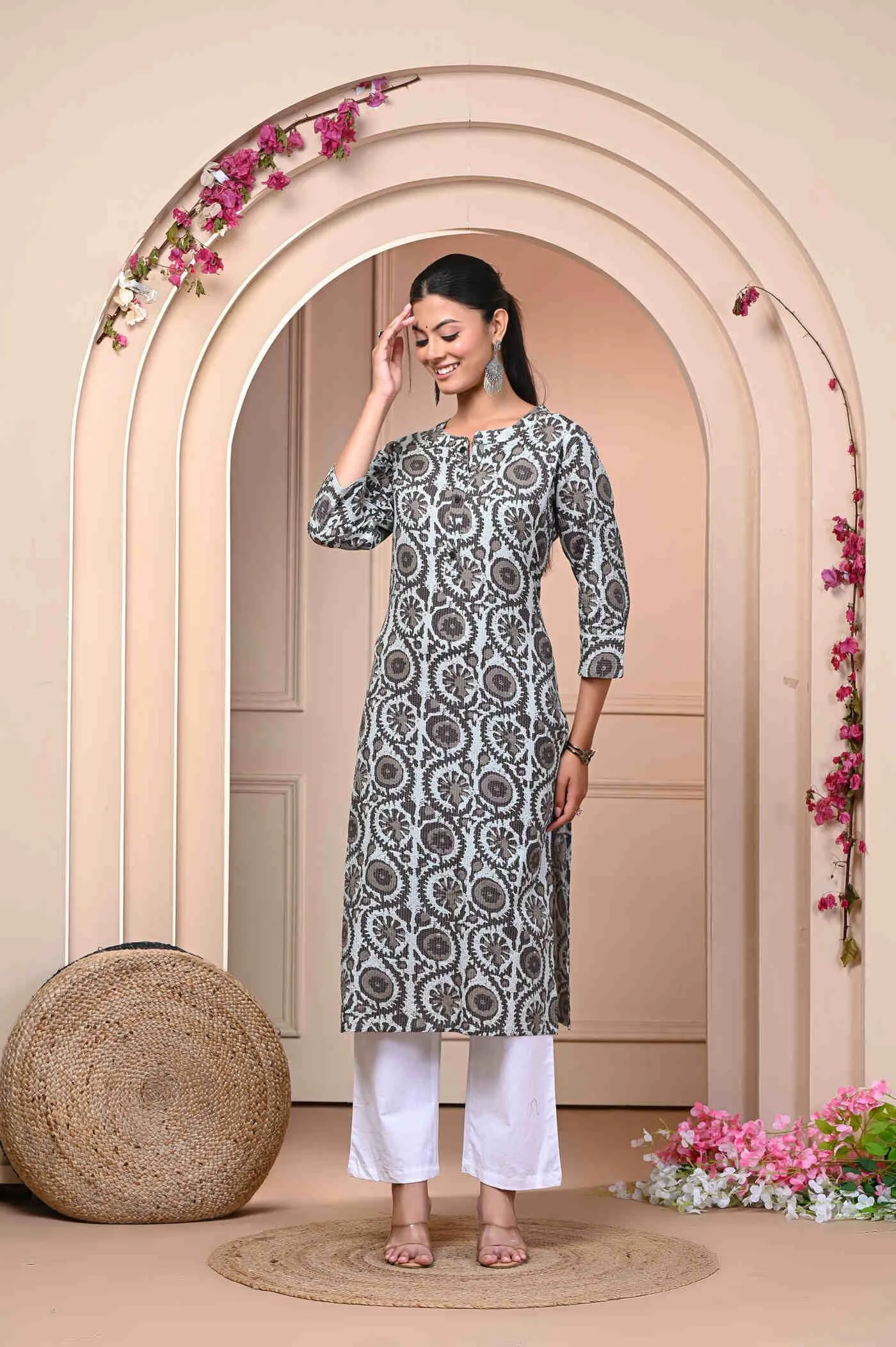 Pure Cotton Katha Kurti for Women