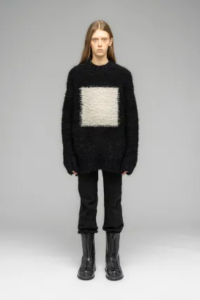 "GROUNDFORM" SQUARE SHAG SWEATER