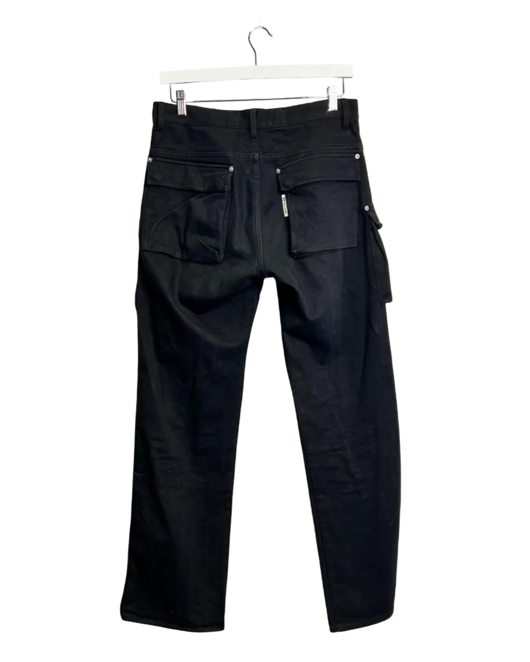 Size L - Final Home Black Cargo Style Jeans