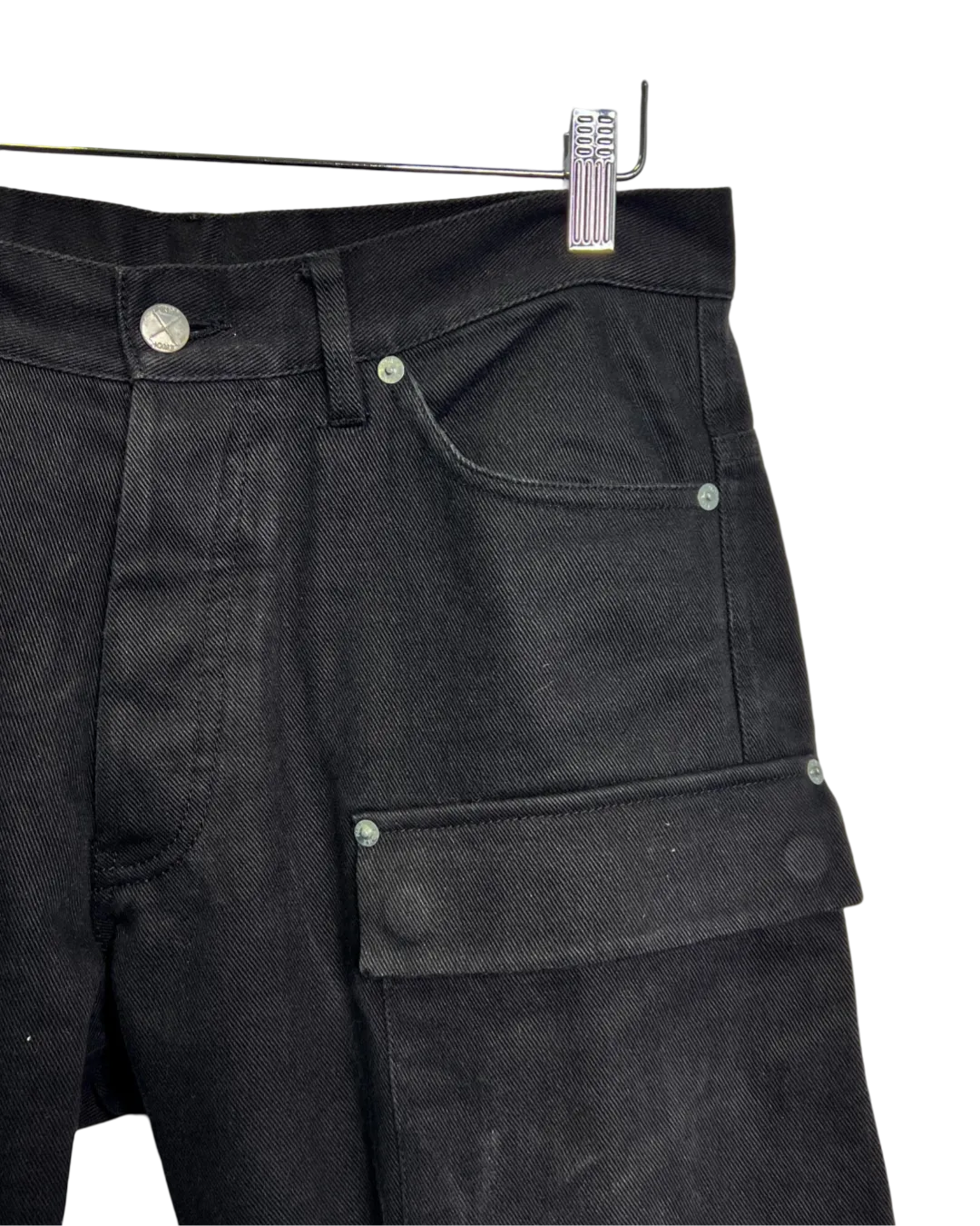 Size L - Final Home Black Cargo Style Jeans