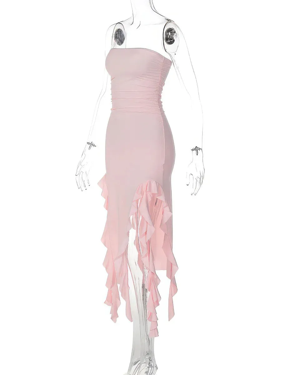 Sleeveless Irregular Dress