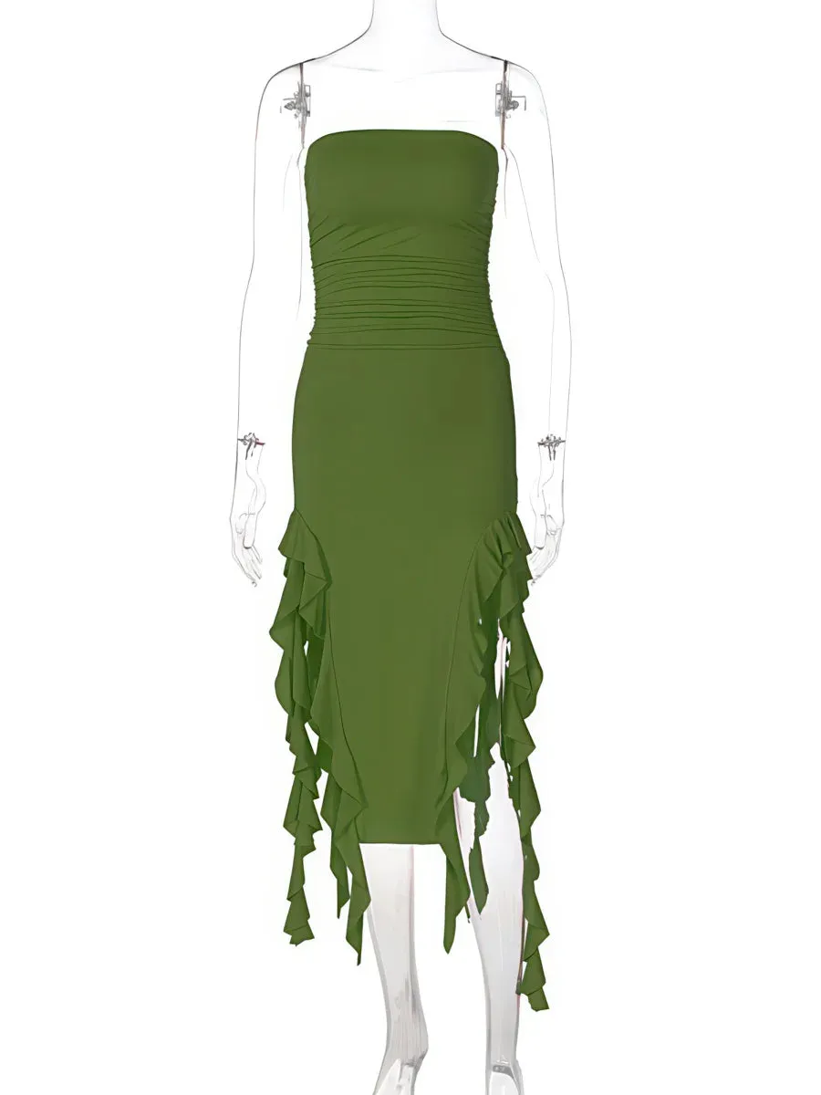 Sleeveless Irregular Dress