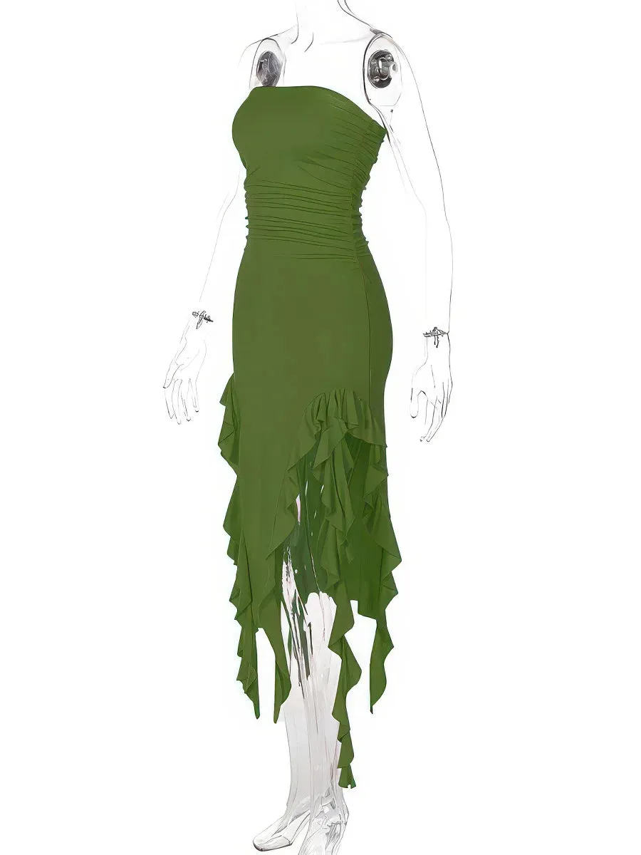 Sleeveless Irregular Dress