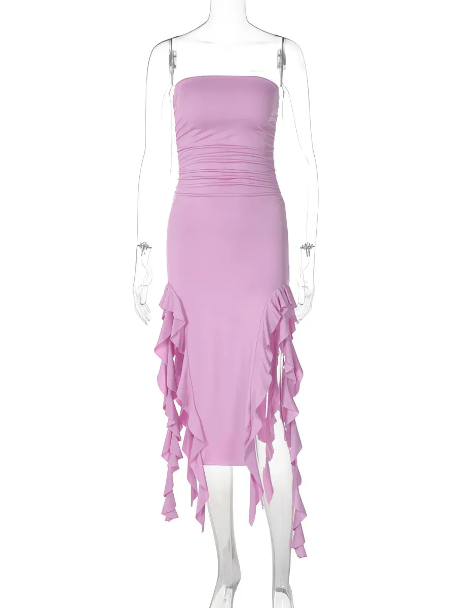 Sleeveless Irregular Dress