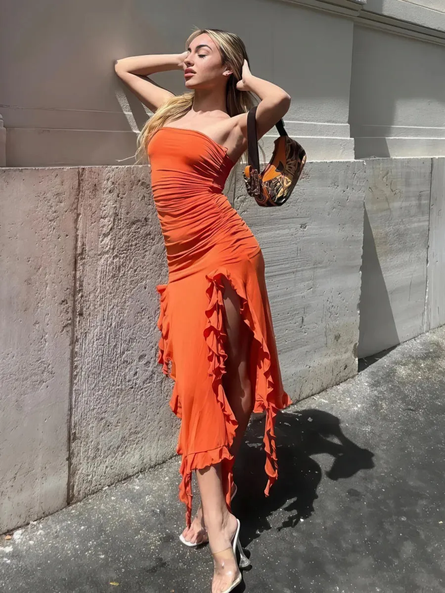 Sleeveless Irregular Dress