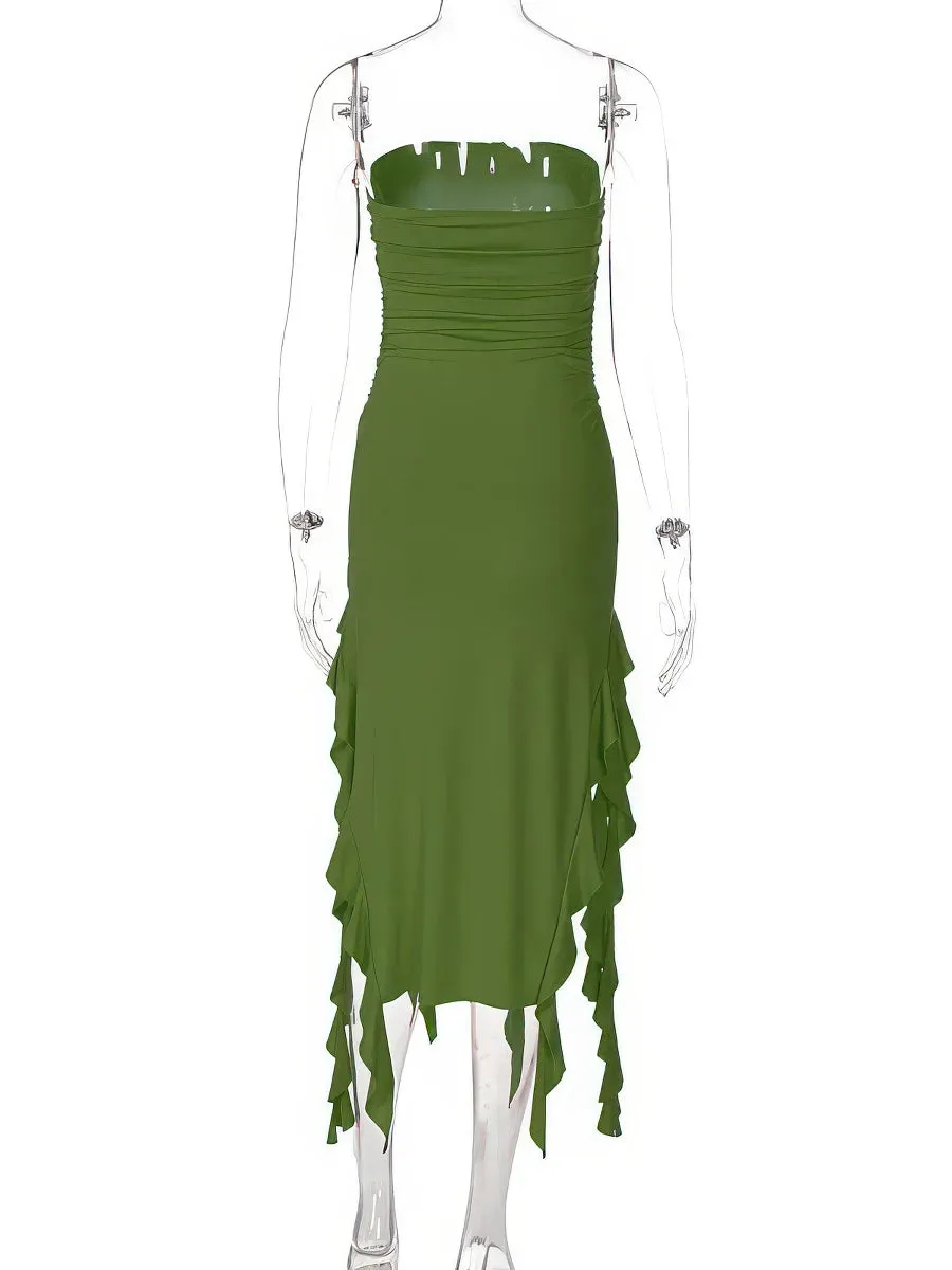 Sleeveless Irregular Dress