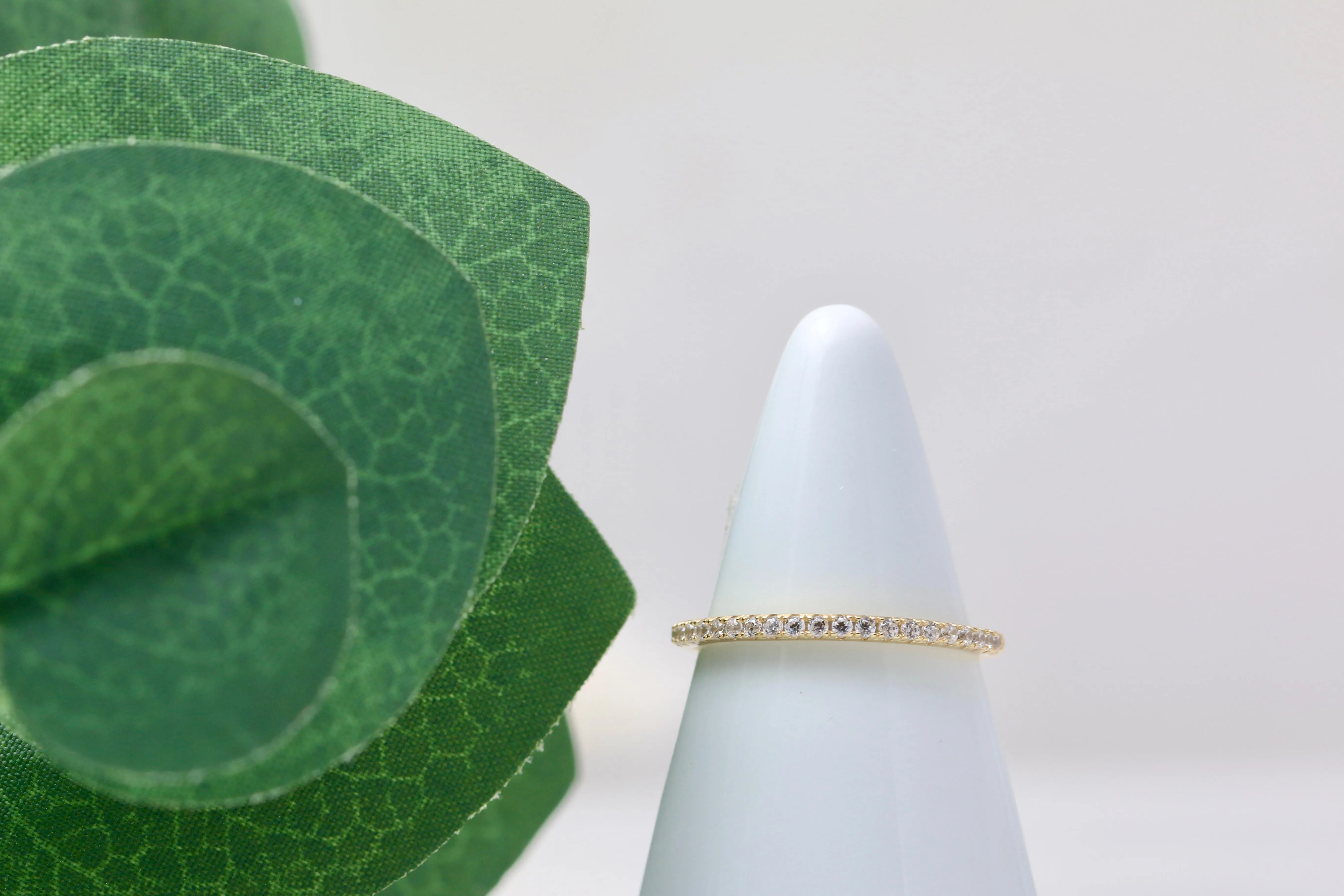 Twist CZ Eternity Band