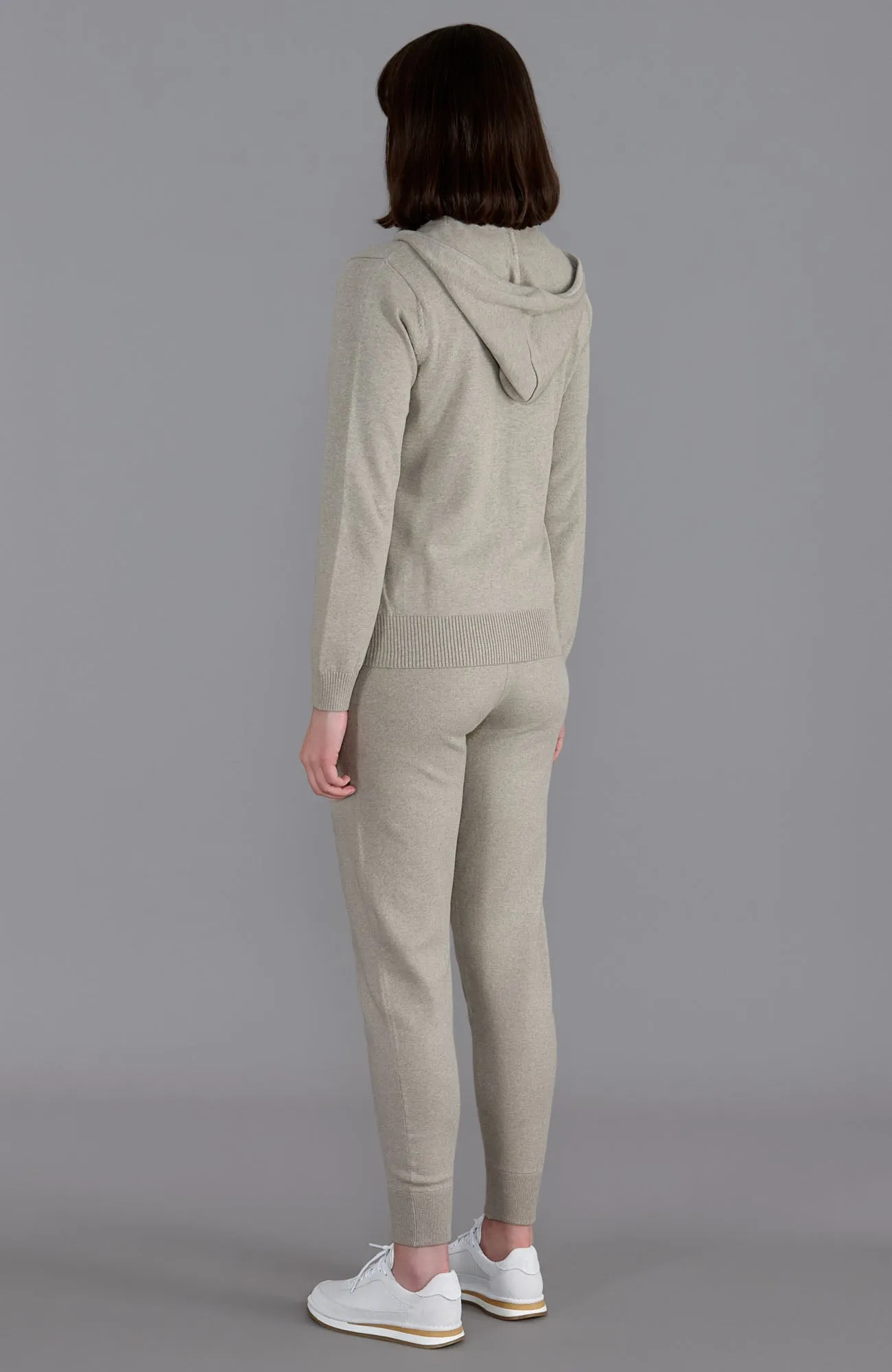 Womens 100% Cotton Zip Through Hoodie
